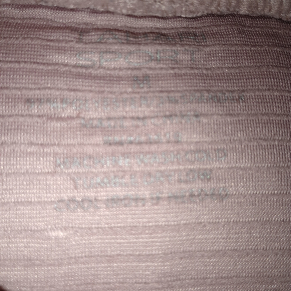 Tahari Sport Turtleneck Ribbed Sweater Mauve Thumbholes Athleisure Streetwear M - Picture 3 of 12